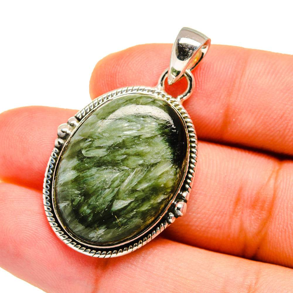 Seraphinite Pendants handcrafted by Anasilvercos - PD12678