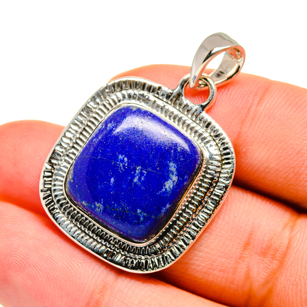 Lapis Lazuli Pendants handcrafted by Anasilvercos - PD12682