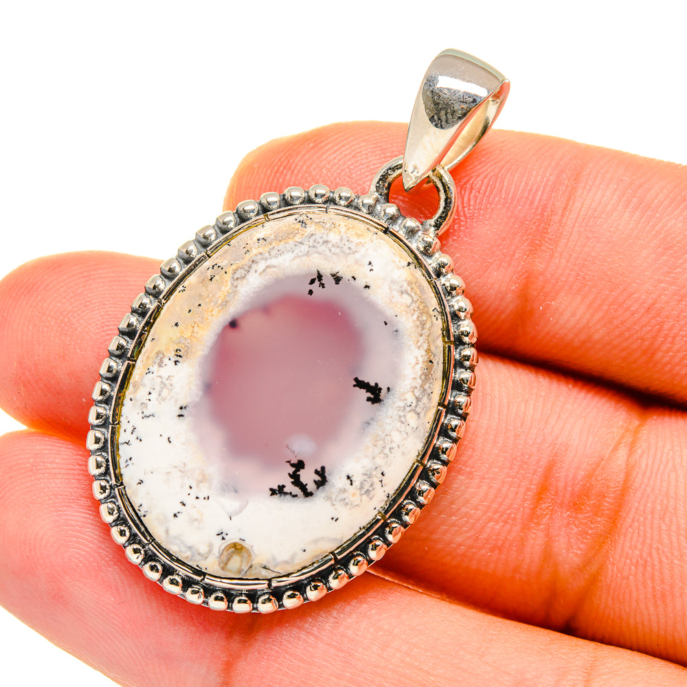 Dendritic Opal Pendants handcrafted by Anasilvercos - PD12688