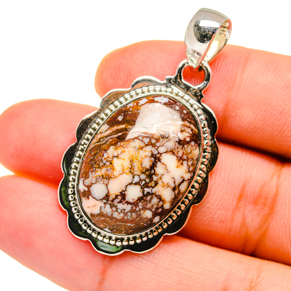 Peanut Wood Jasper Pendants handcrafted by Anasilvercos - PD12693