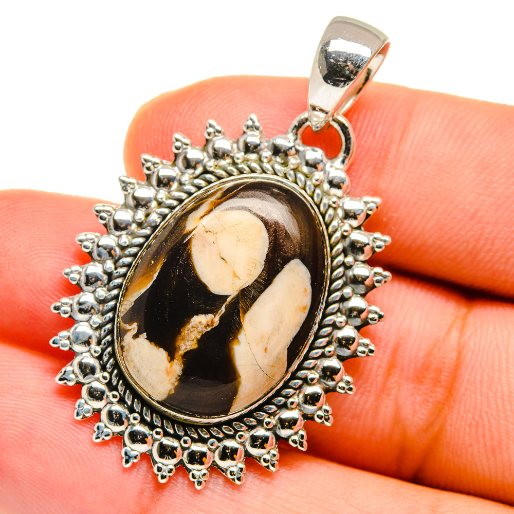 Peanut Wood Jasper Pendants handcrafted by Anasilvercos - PD12700