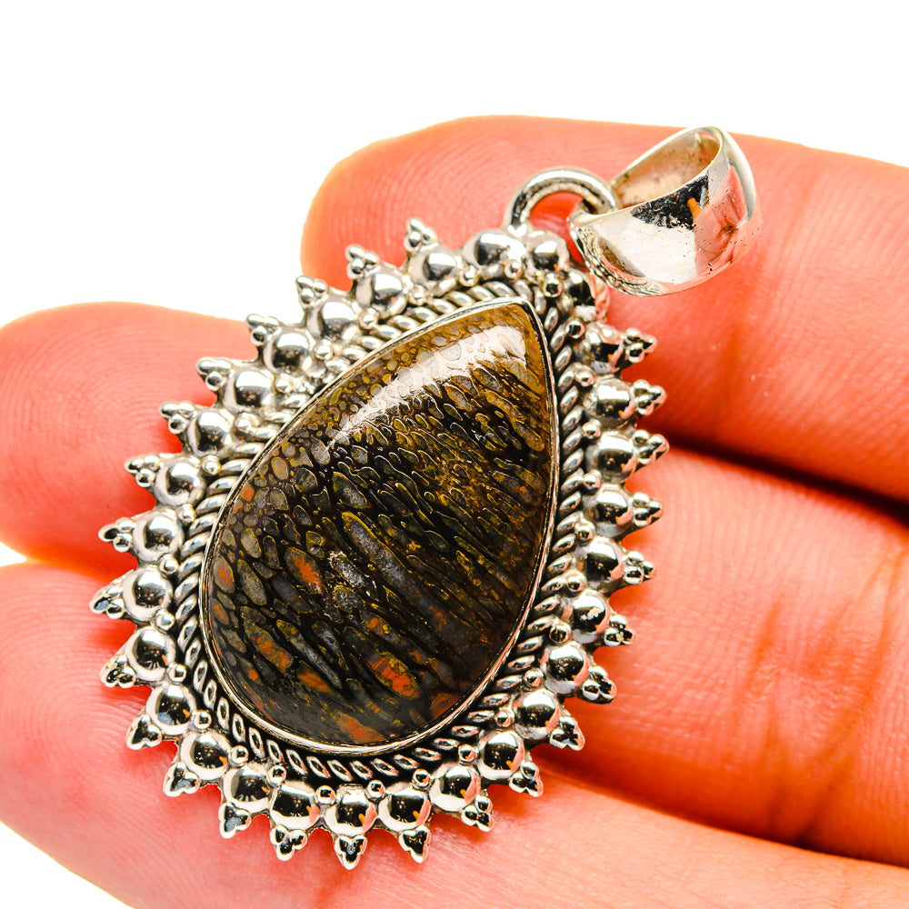 Dinosaur Bone Pendants handcrafted by Anasilvercos - PD12701