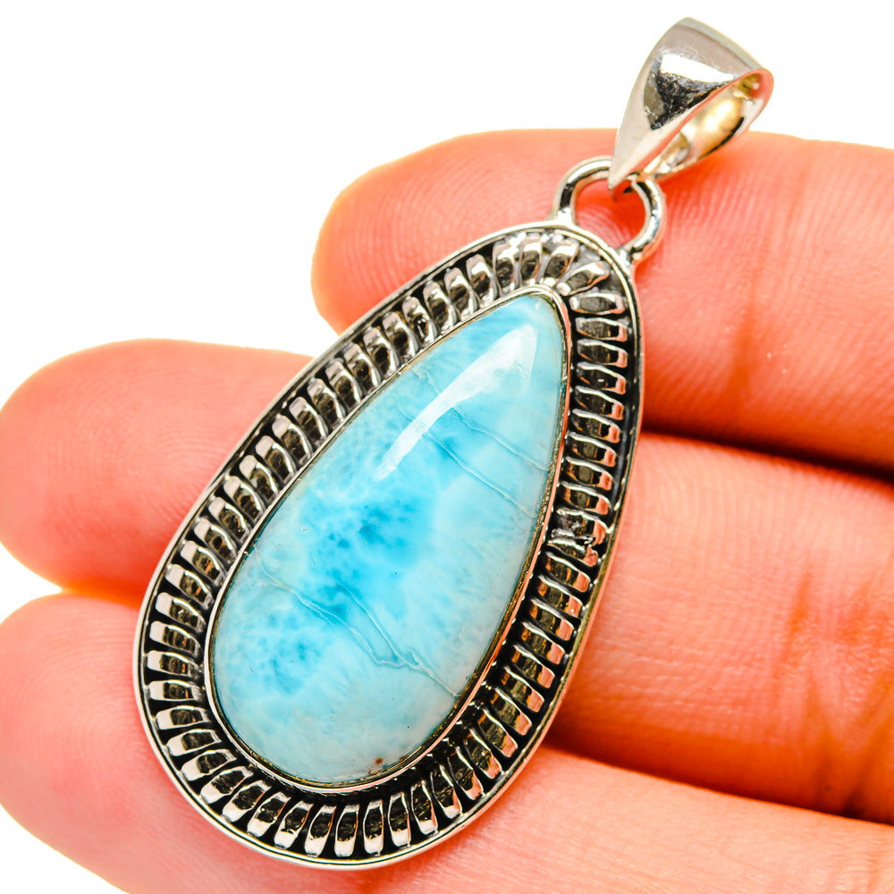 Larimar Pendants handcrafted by Anasilvercos - PD12703