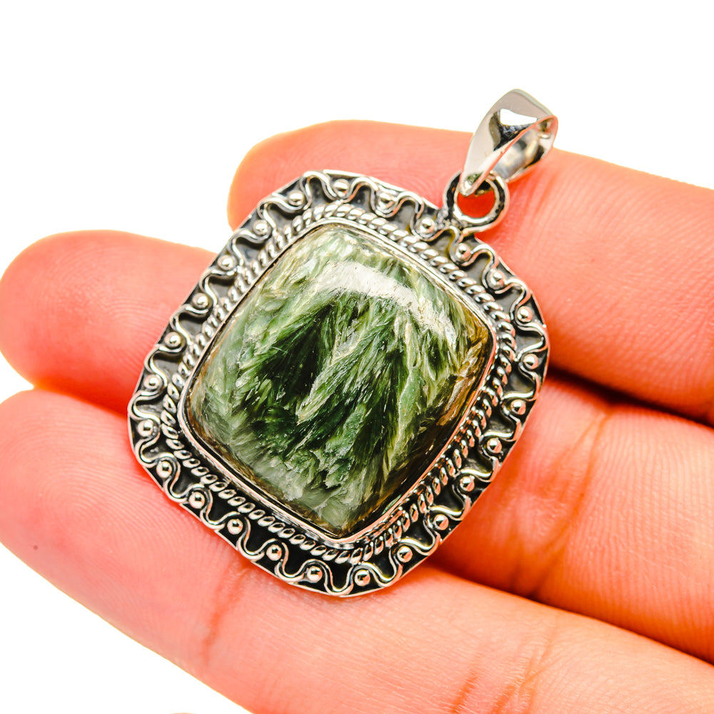 Seraphinite Pendants handcrafted by Anasilvercos - PD12722