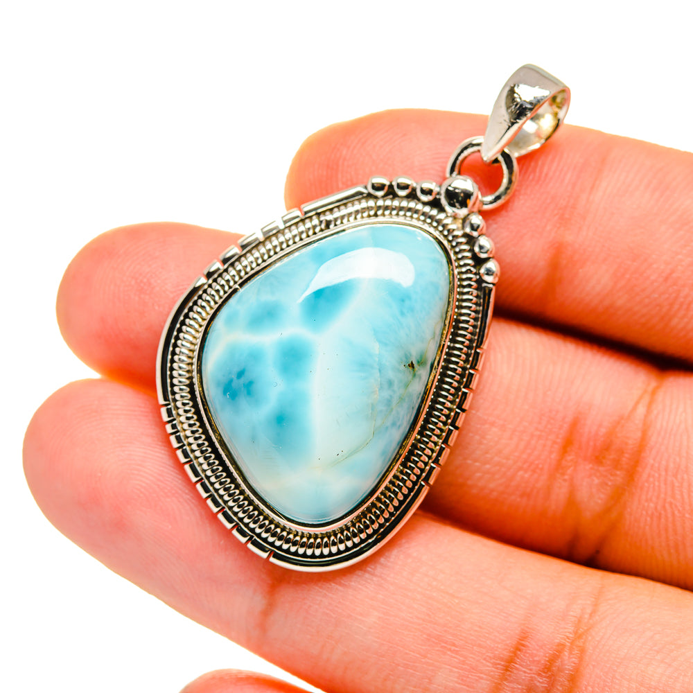 Larimar Pendants handcrafted by Anasilvercos - PD12725