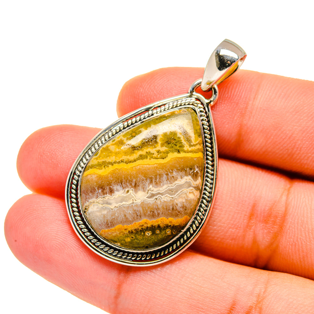 Ocean Jasper Pendants handcrafted by Anasilvercos - PD12726