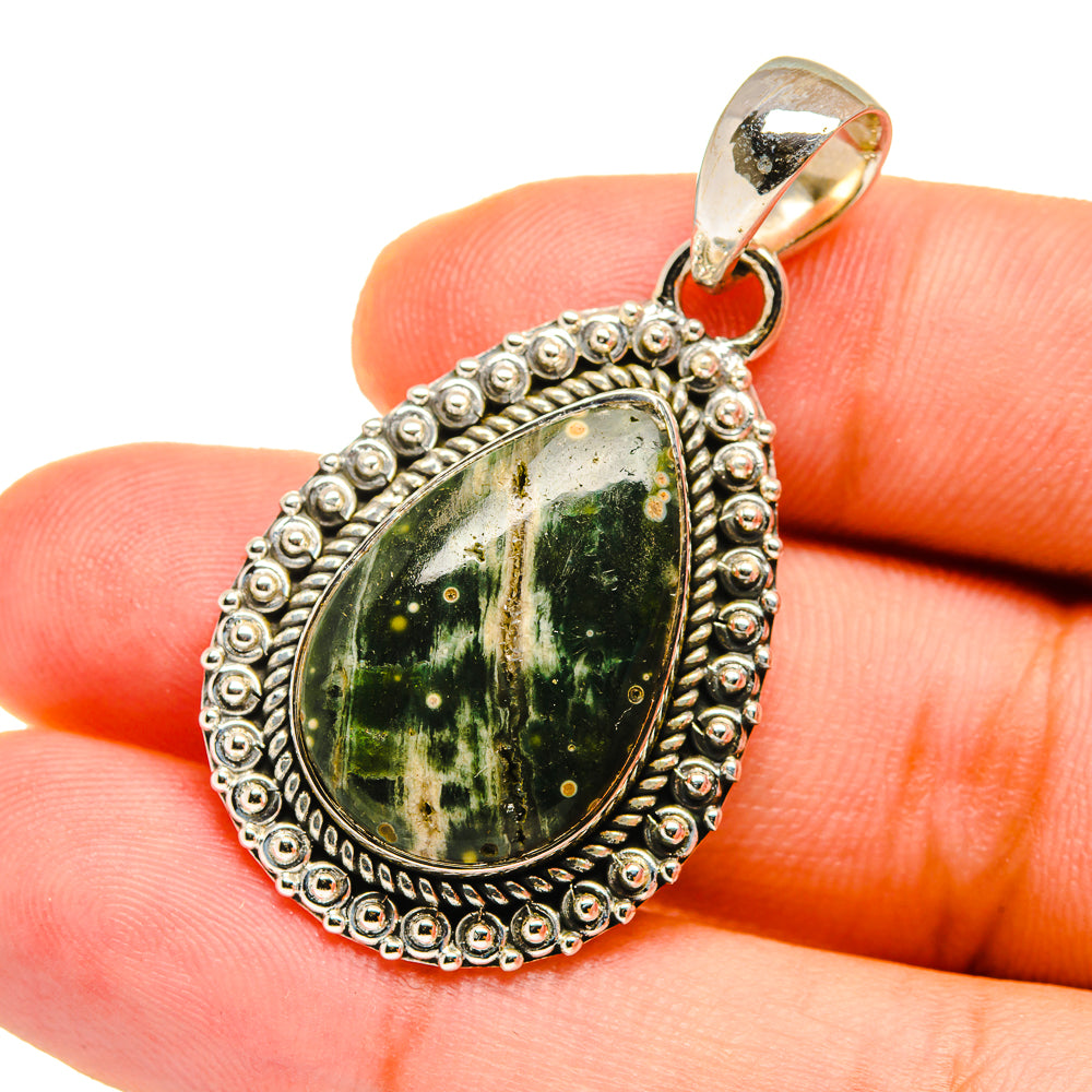 Ocean Jasper Pendants handcrafted by Anasilvercos - PD12727
