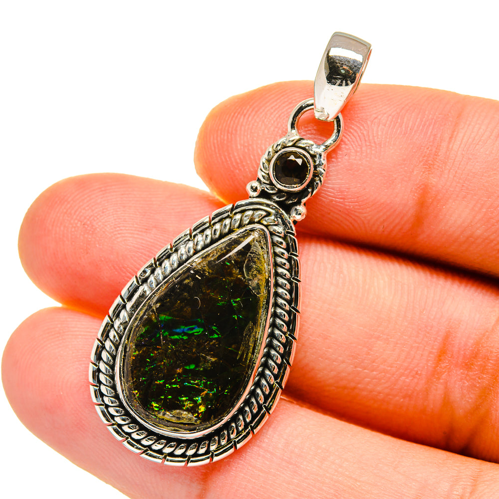Ammolite Pendants handcrafted by Anasilvercos - PD12738
