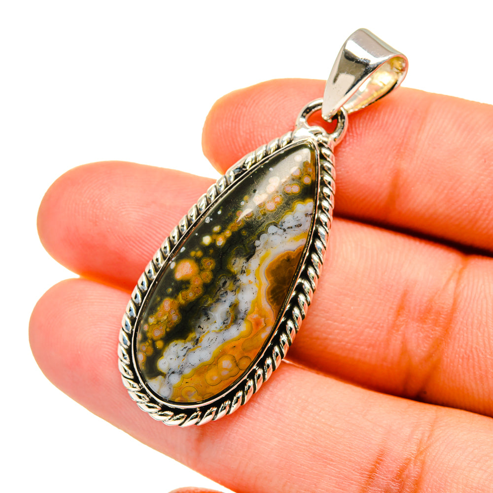 Ocean Jasper Pendants handcrafted by Anasilvercos - PD12742