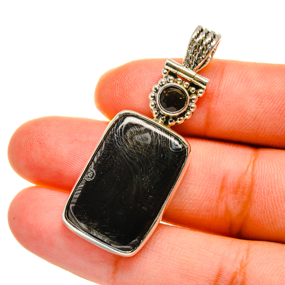 Psilomelane Pendants handcrafted by Anasilvercos - PD12745