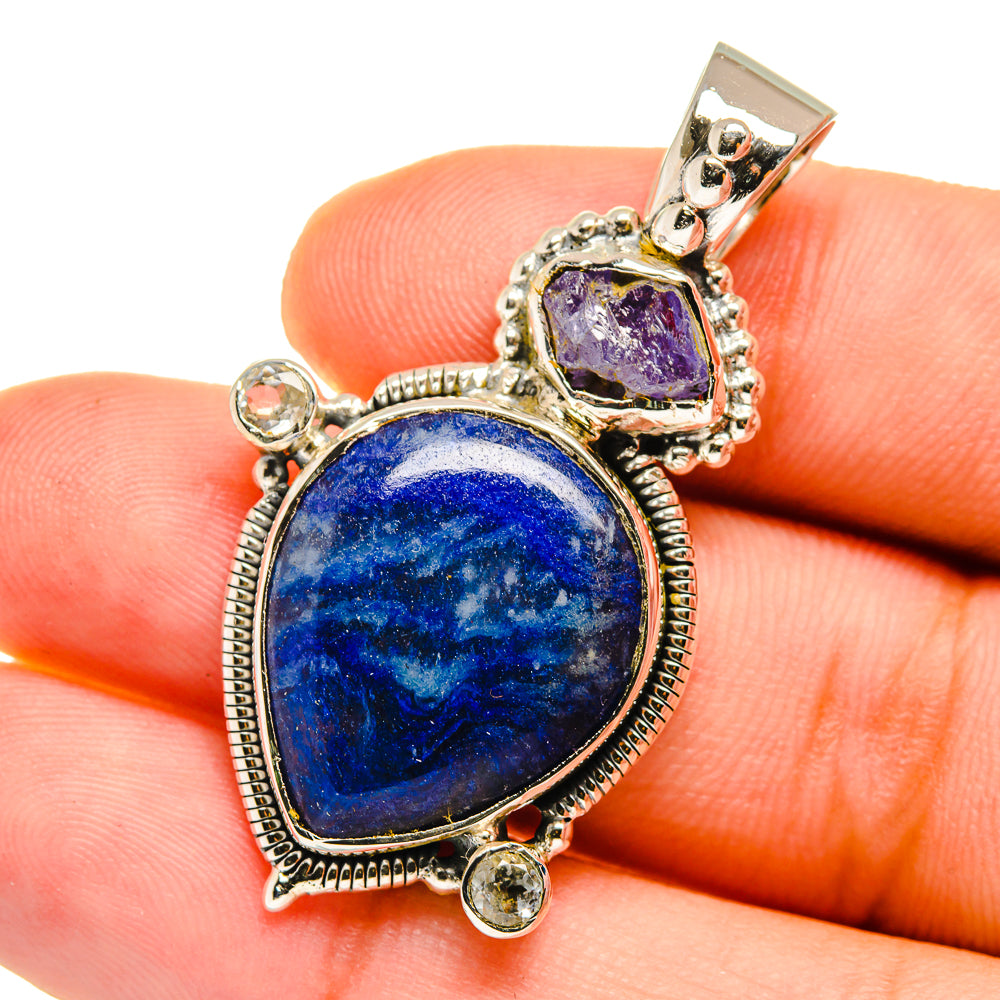 Sodalite Pendants handcrafted by Anasilvercos - PD12757