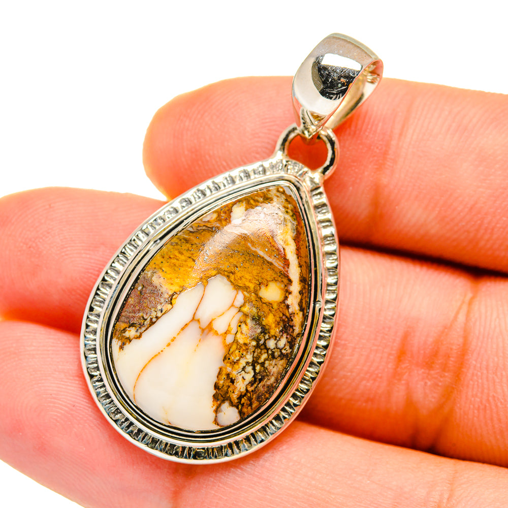 Peanut Wood Jasper Pendants handcrafted by Anasilvercos - PD12758
