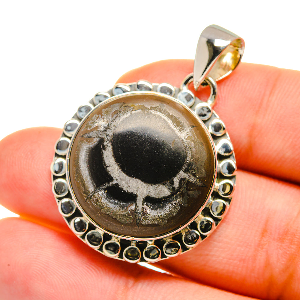 Septarian Geode Pendants handcrafted by Anasilvercos - PD12761
