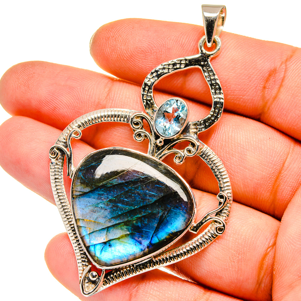Labradorite Pendants handcrafted by Anasilvercos - PD12774
