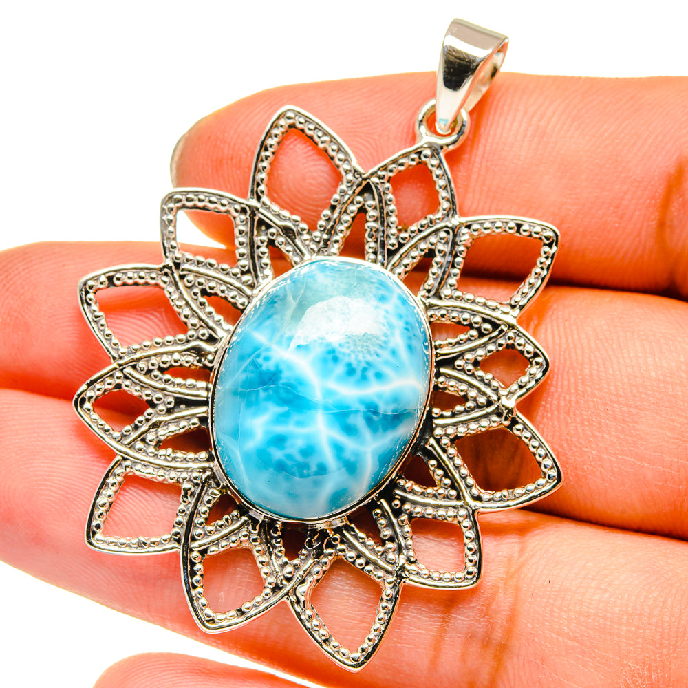 Larimar Pendants handcrafted by Anasilvercos - PD12776