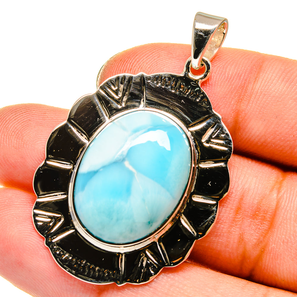 Larimar Pendants handcrafted by Anasilvercos - PD12779