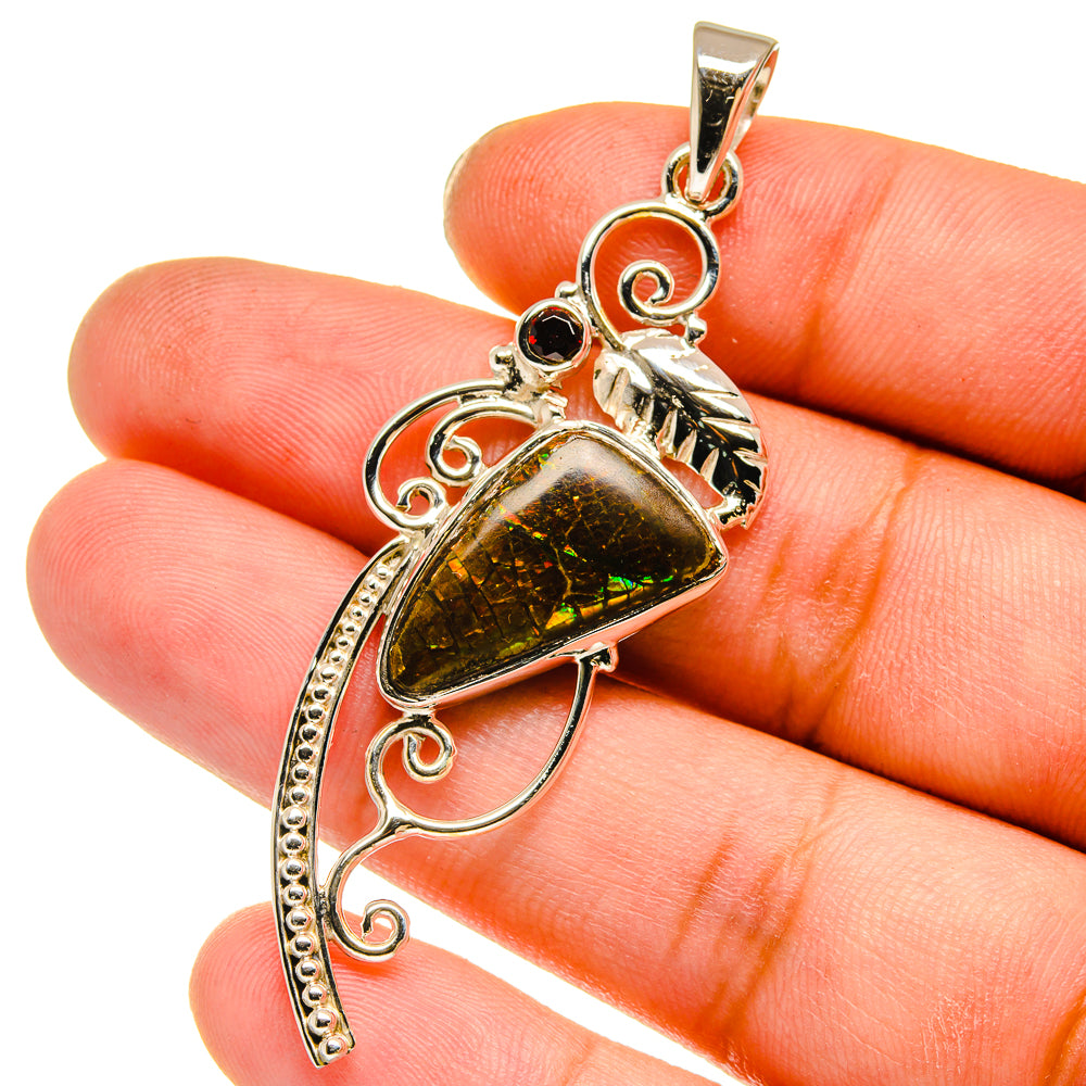 Ammolite Pendants handcrafted by Anasilvercos - PD12788