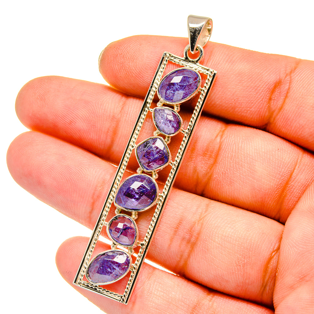 Tanzanite Pendants handcrafted by Anasilvercos - PD12798