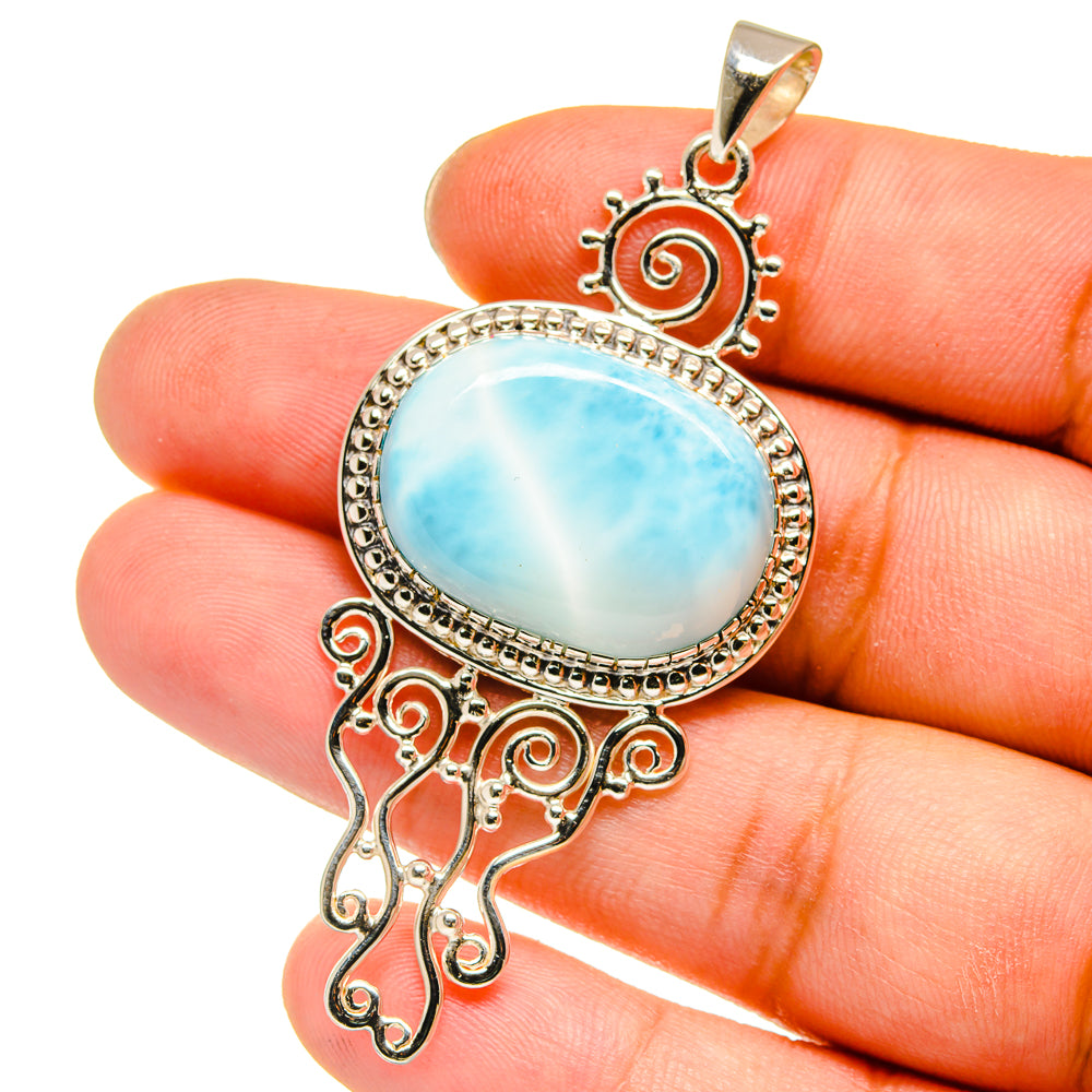 Larimar Pendants handcrafted by Anasilvercos - PD12807