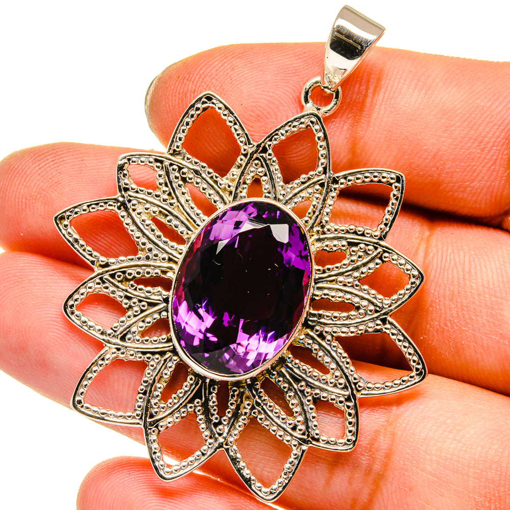 Amethyst Pendants handcrafted by Anasilvercos - PD12810