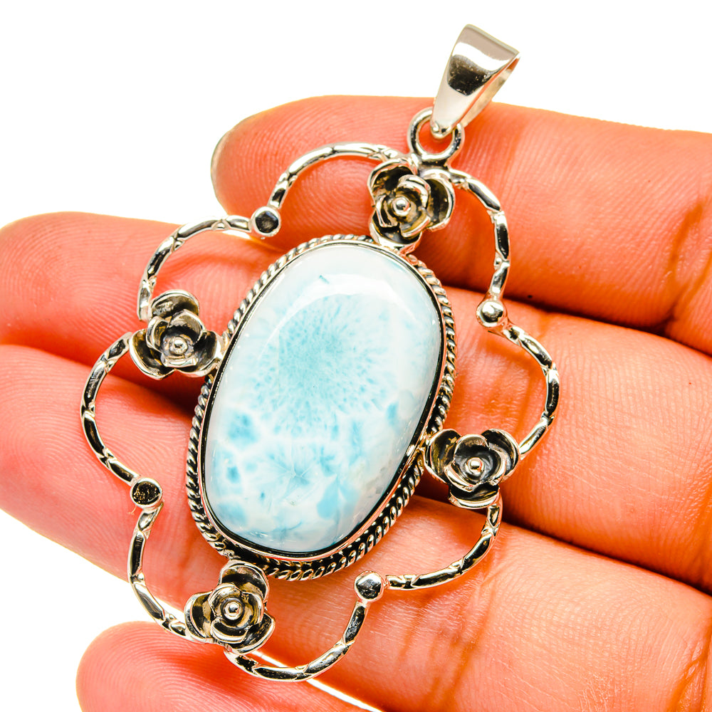 Larimar Pendants handcrafted by Anasilvercos - PD12816