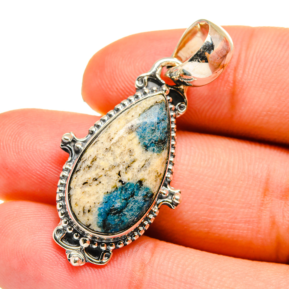 K2 Blue Azurite Pendants handcrafted by Anasilvercos - PD12820
