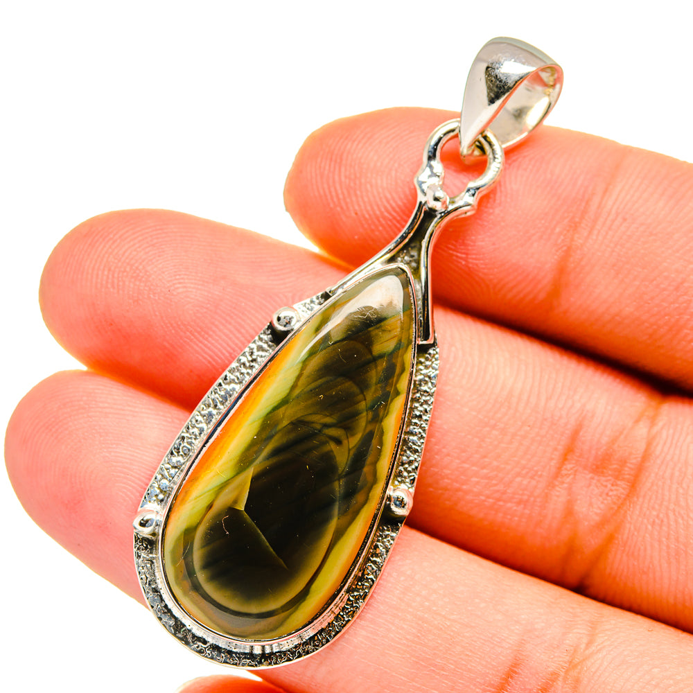 Willow Creek Jasper Pendants handcrafted by Anasilvercos - PD12827