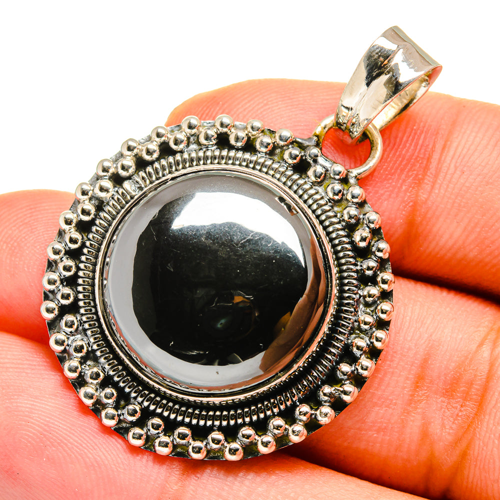 Hematite Pendants handcrafted by Anasilvercos - PD12833