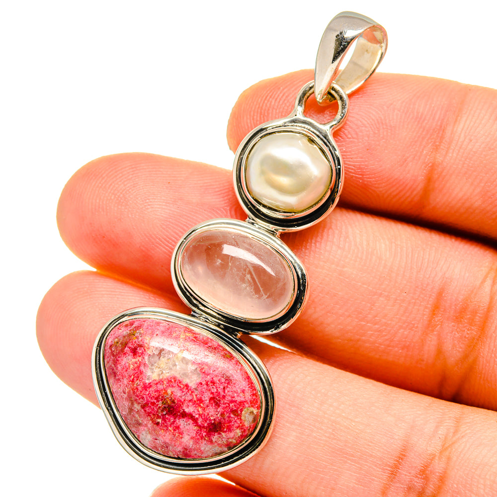 Thulite Pendants handcrafted by Anasilvercos - PD12835