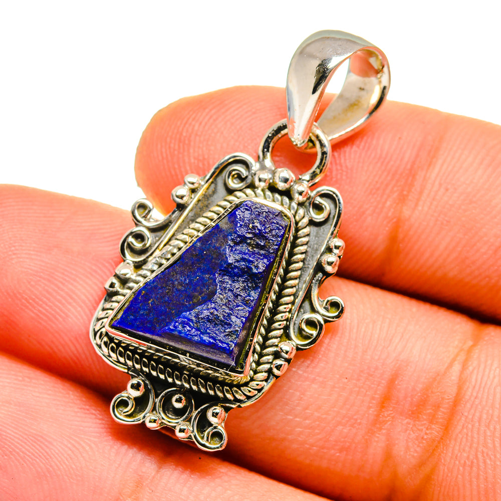 Lapis Lazuli Pendants handcrafted by Anasilvercos - PD12855