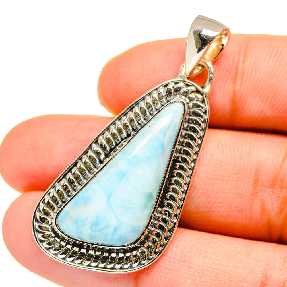 Larimar Pendants handcrafted by Anasilvercos - PD12864