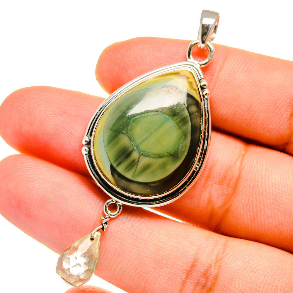 Willow Creek Jasper Pendants handcrafted by Anasilvercos - PD12875