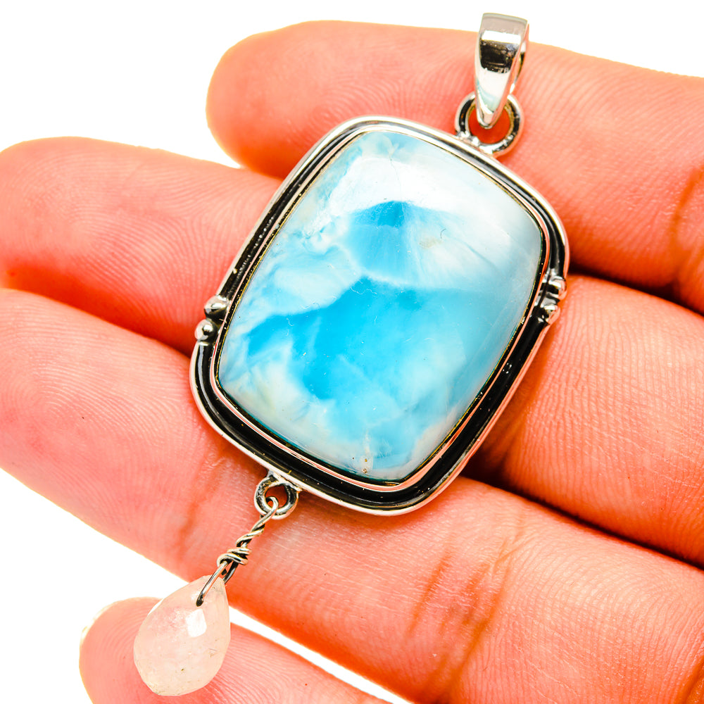 Larimar Pendants handcrafted by Anasilvercos - PD12879