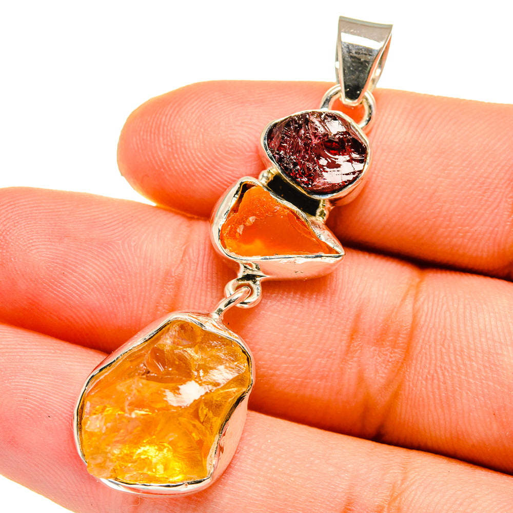 Citrine Pendants handcrafted by Anasilvercos - PD12885