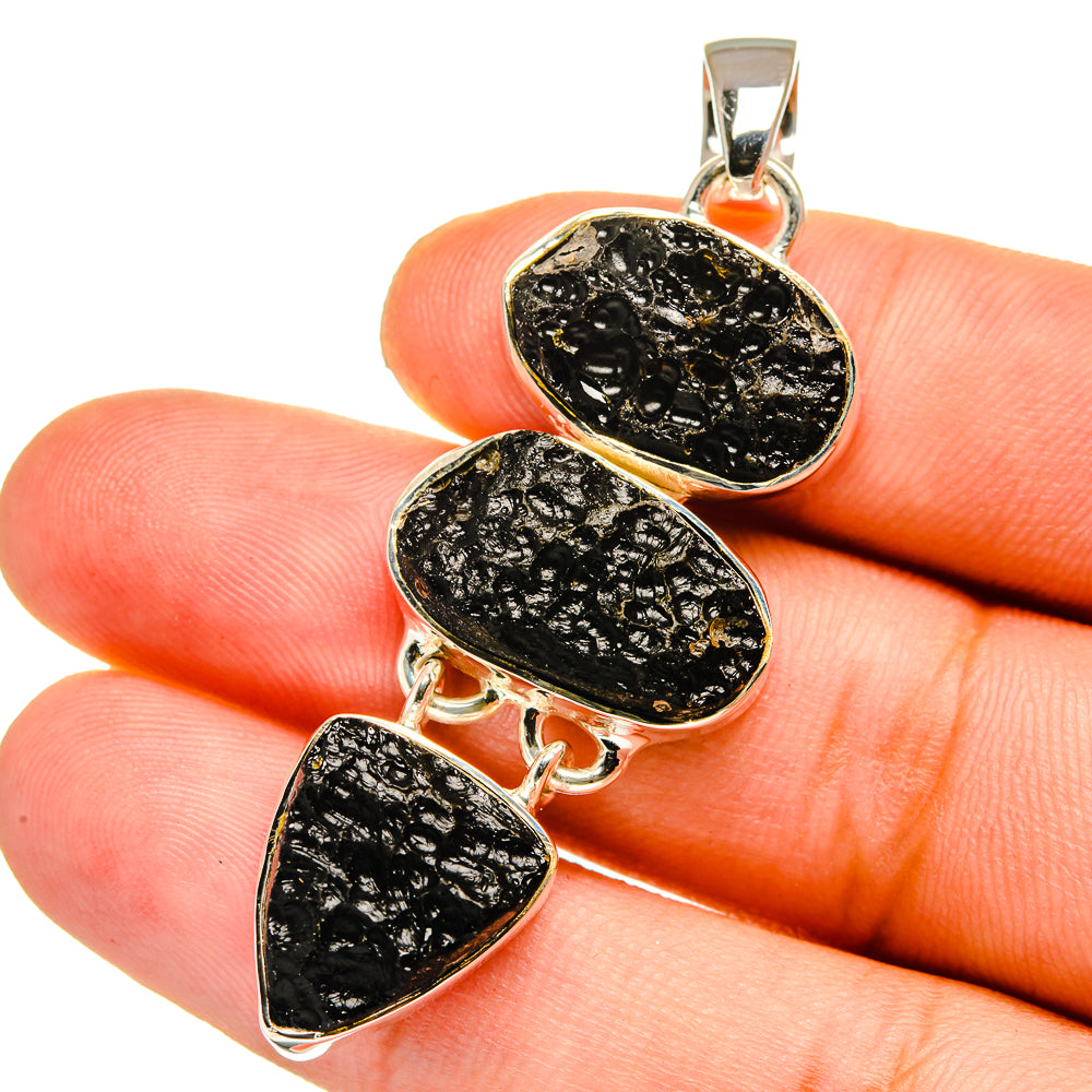 Tektite Pendants handcrafted by Anasilvercos - PD12886