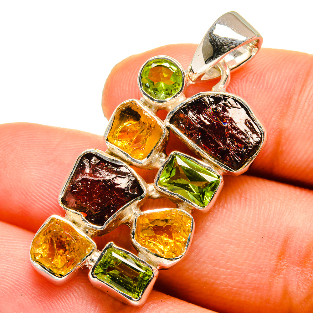 Garnet Pendants handcrafted by Anasilvercos - PD12888