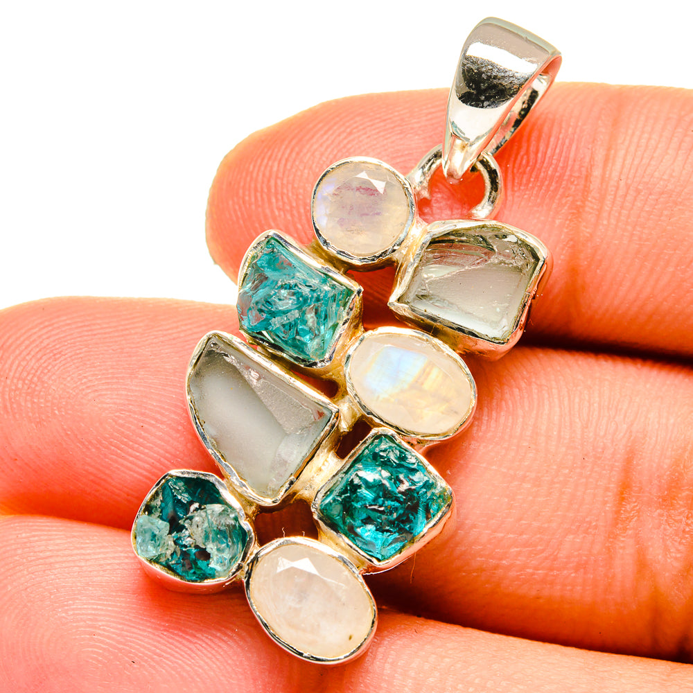 Aquamarine Pendants handcrafted by Anasilvercos - PD12896