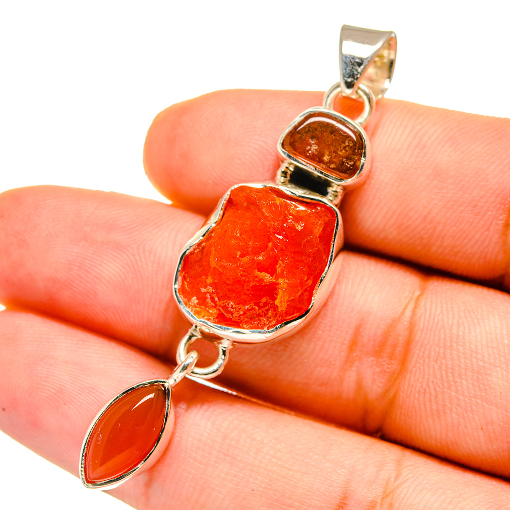 Carnelian Pendants handcrafted by Anasilvercos - PD12897