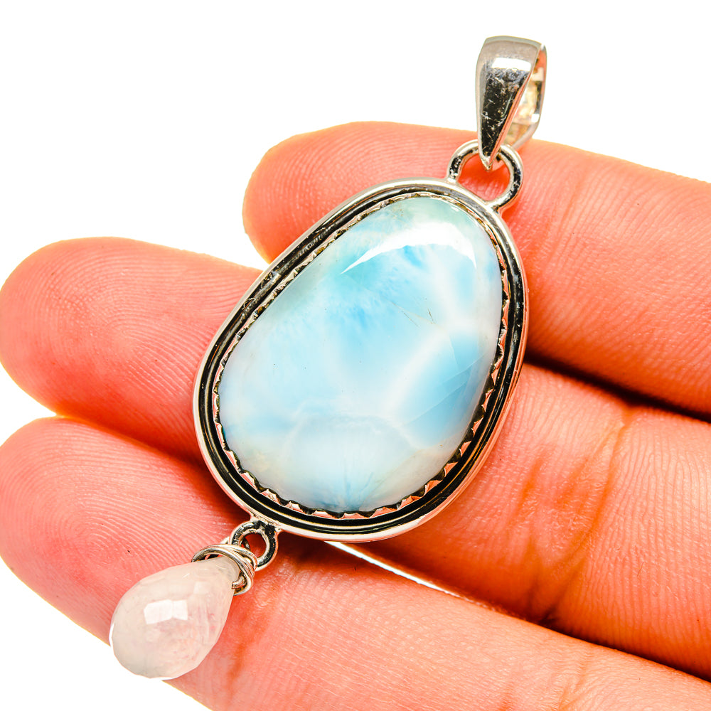 Larimar Pendants handcrafted by Anasilvercos - PD12901