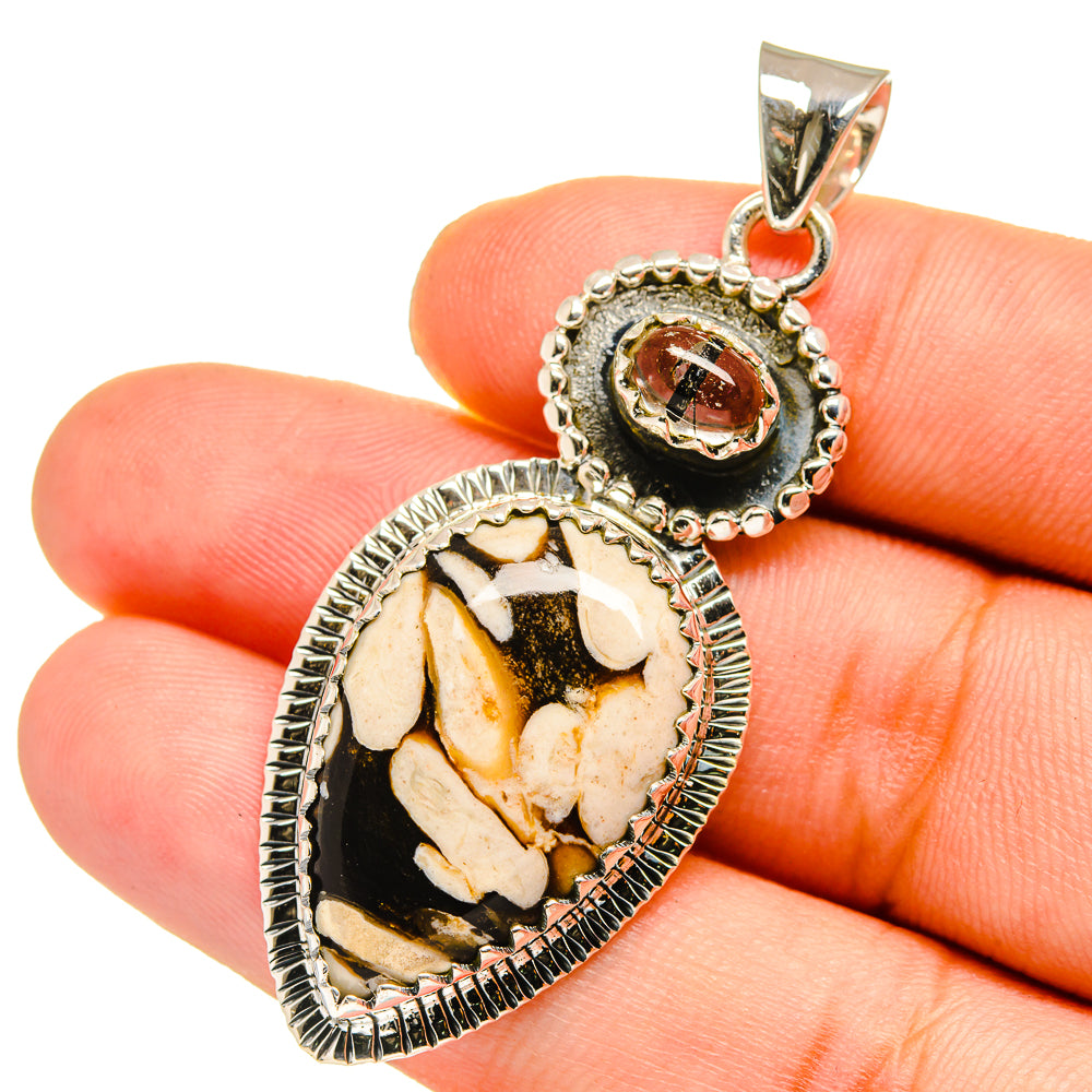 Peanut Wood Jasper Pendants handcrafted by Anasilvercos - PD12912