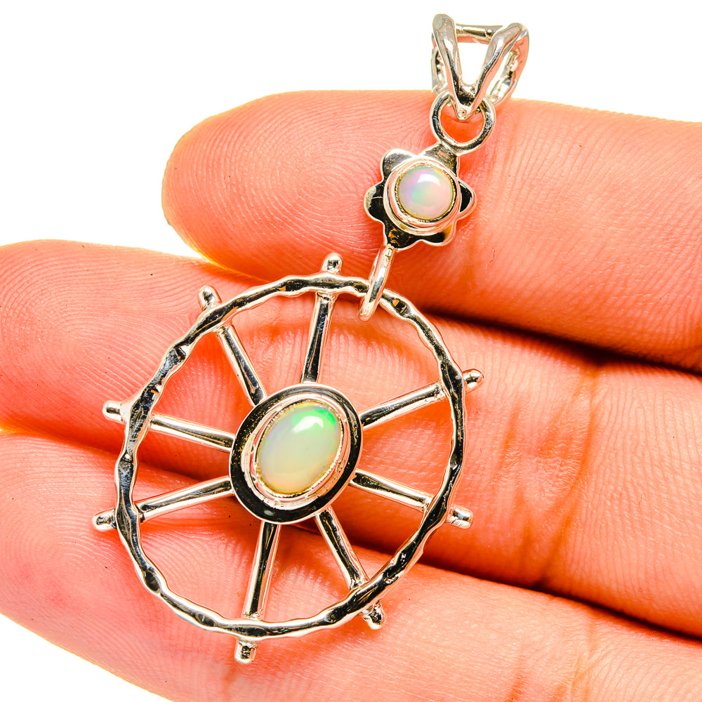 Ethiopian Opal Pendants handcrafted by Anasilvercos - PD12915