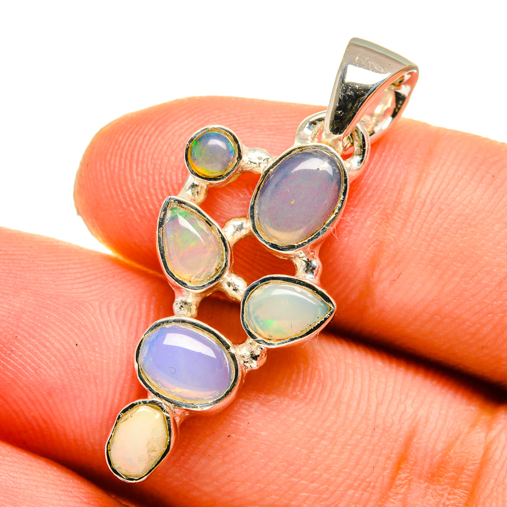 Ethiopian Opal Pendants handcrafted by Anasilvercos - PD12918