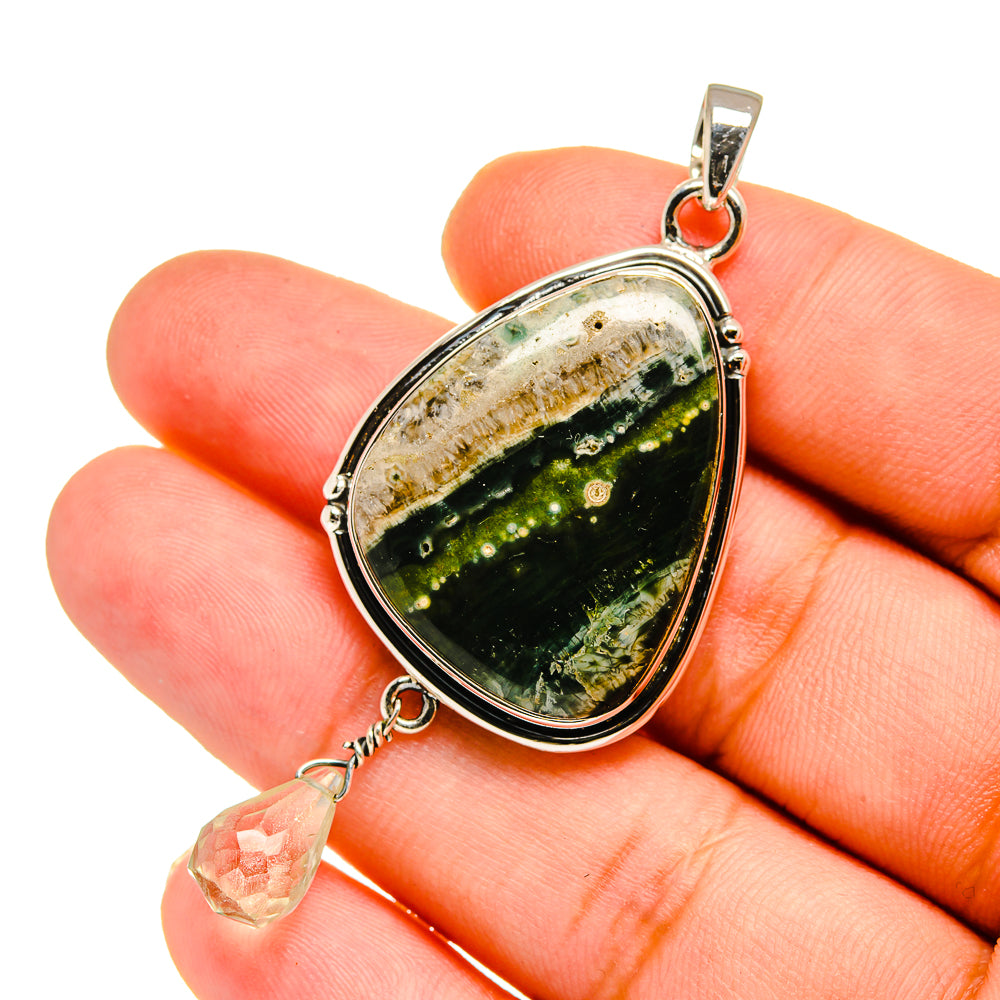 Ocean Jasper Pendants handcrafted by Anasilvercos - PD12923