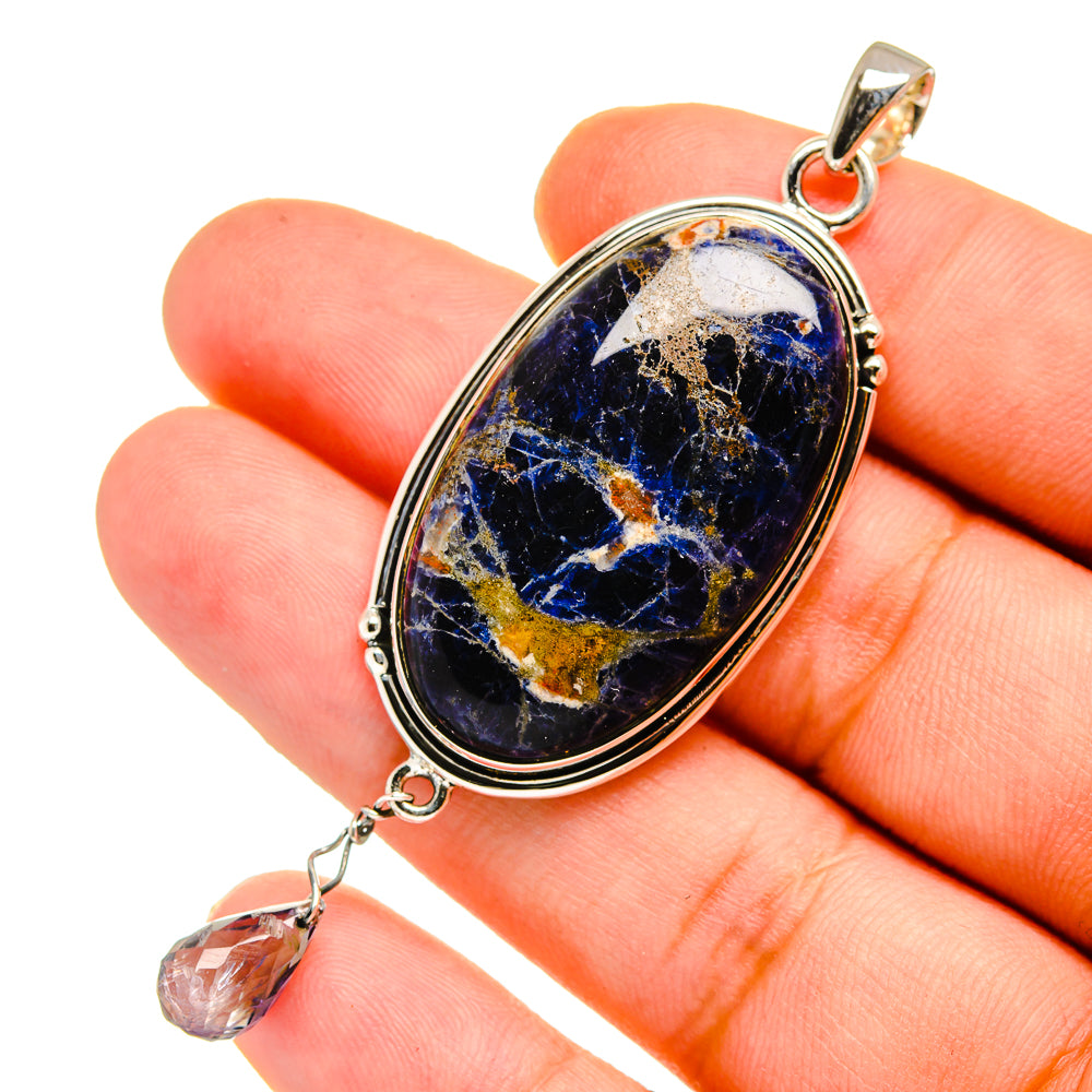 Sodalite Pendants handcrafted by Anasilvercos - PD12924