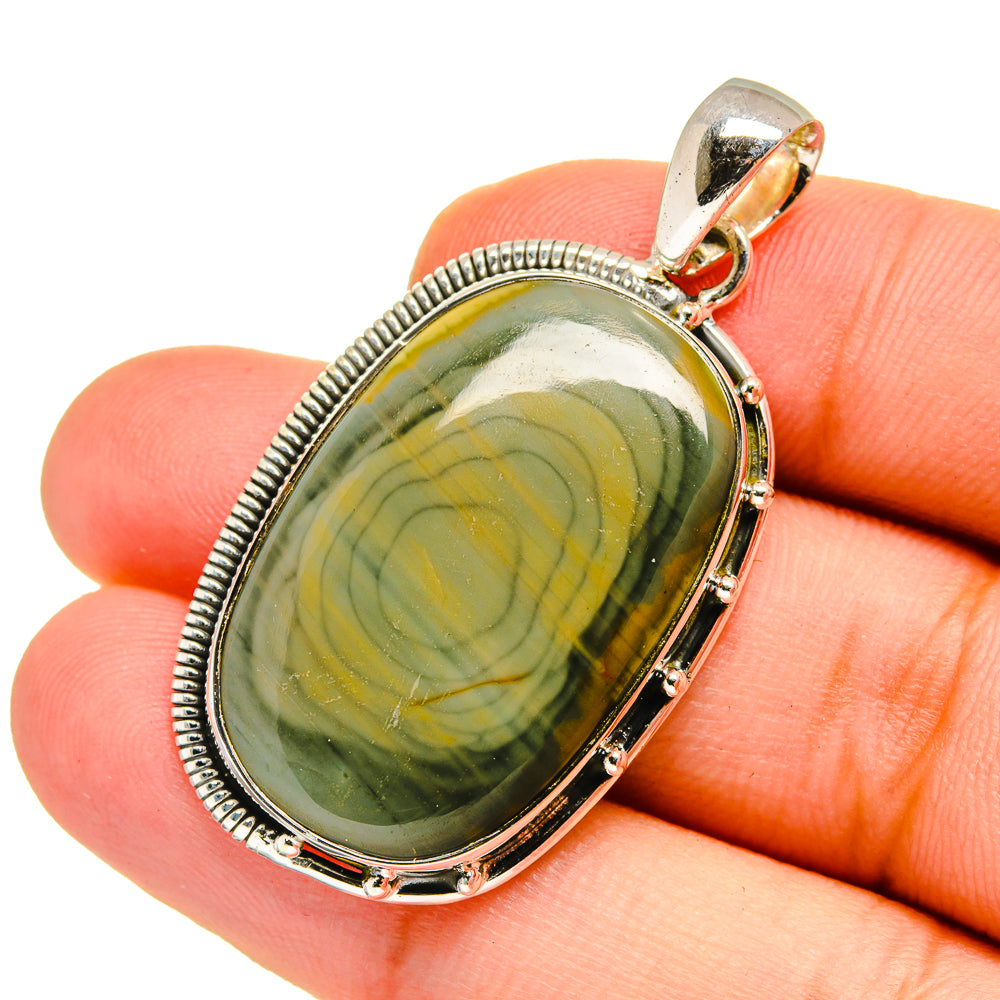 Willow Creek Jasper Pendants handcrafted by Anasilvercos - PD12926