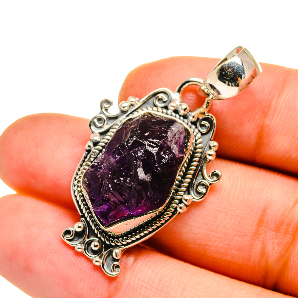 Amethyst Pendants handcrafted by Anasilvercos - PD12929