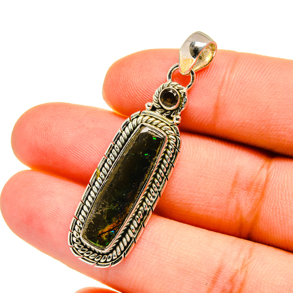Ammolite Pendants handcrafted by Anasilvercos - PD12930