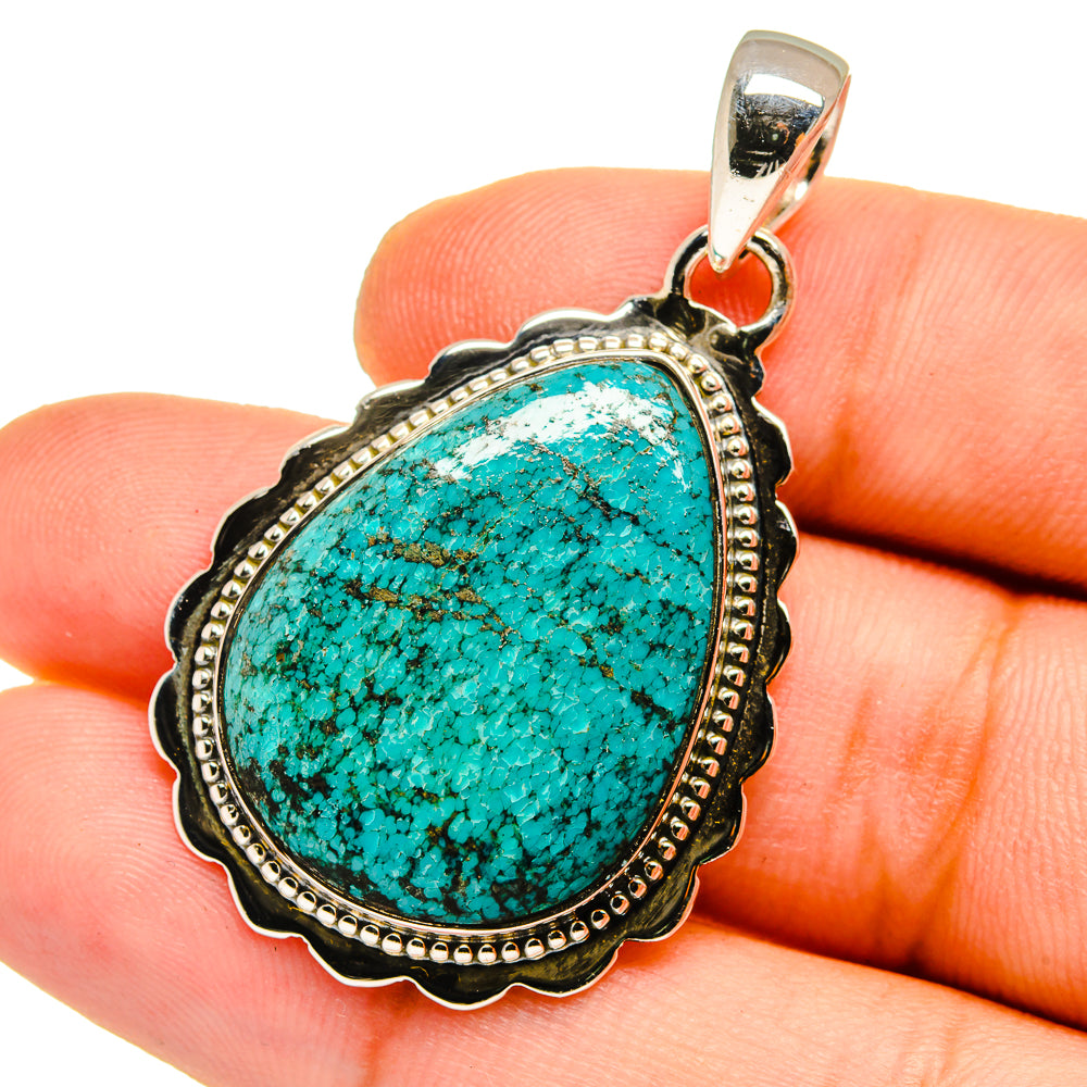 Chrysocolla Pendants handcrafted by Anasilvercos - PD12941
