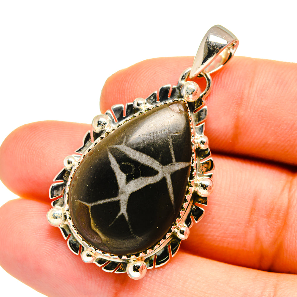 Septarian Geode Pendants handcrafted by Anasilvercos - PD12964