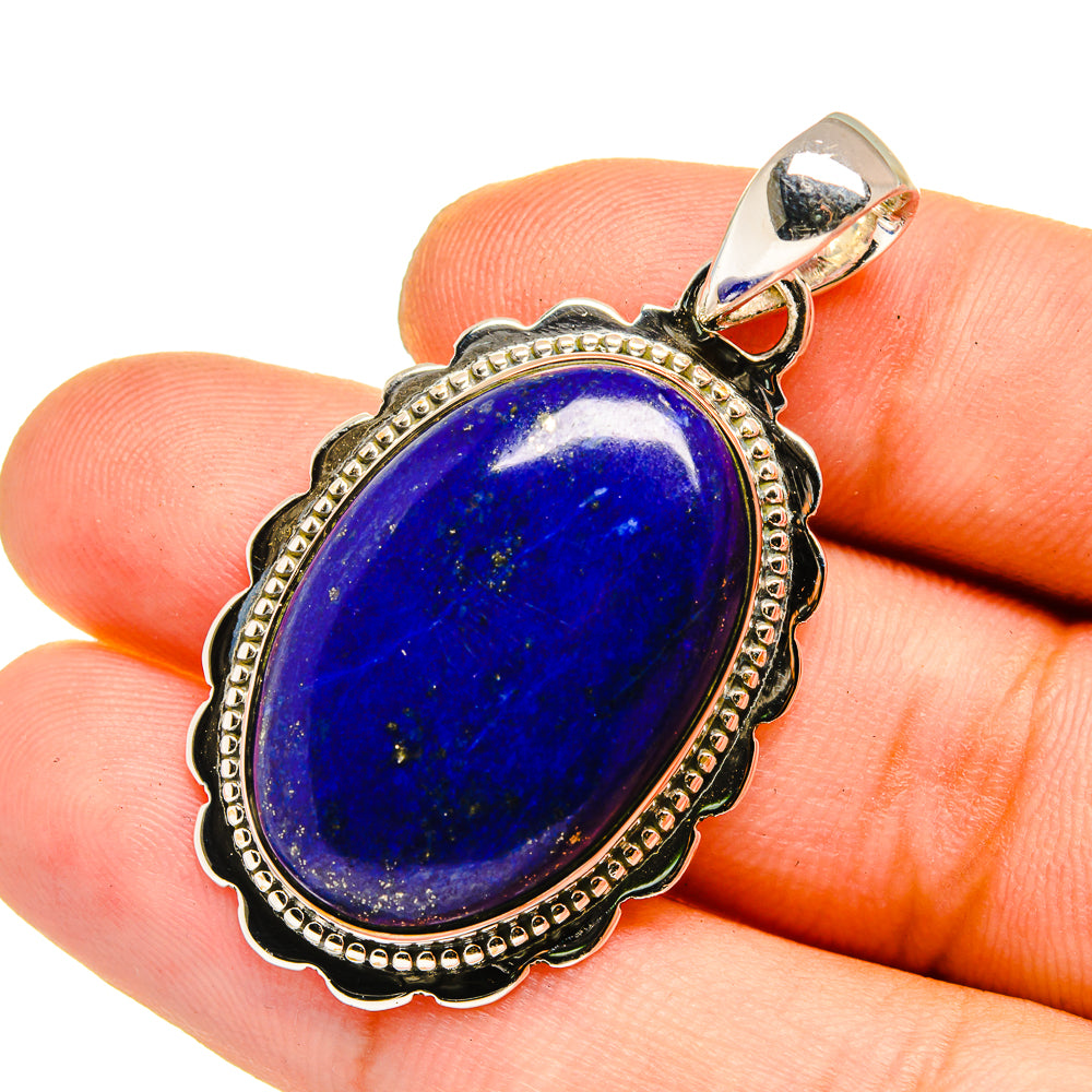 Lapis Lazuli Pendants handcrafted by Anasilvercos - PD12967
